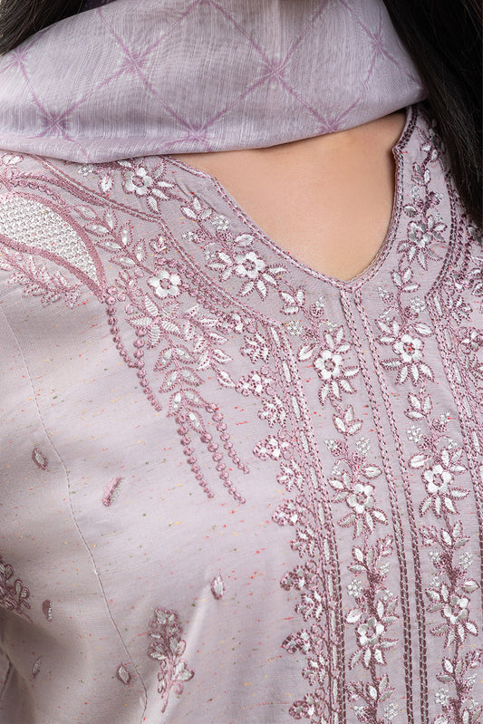 3 PIECE EMBROIDERED MULTI NEPS SUIT (PRET)