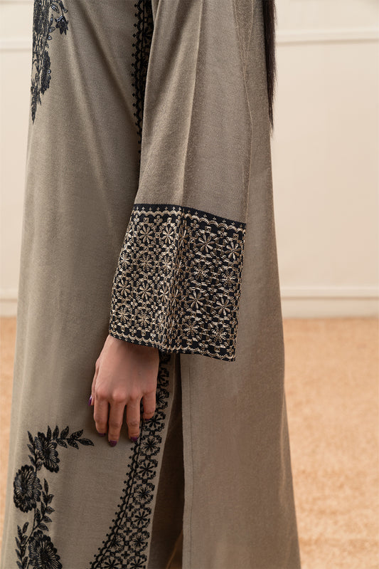 EMBROIDERED TWO TONE  SHIRT (PRET)