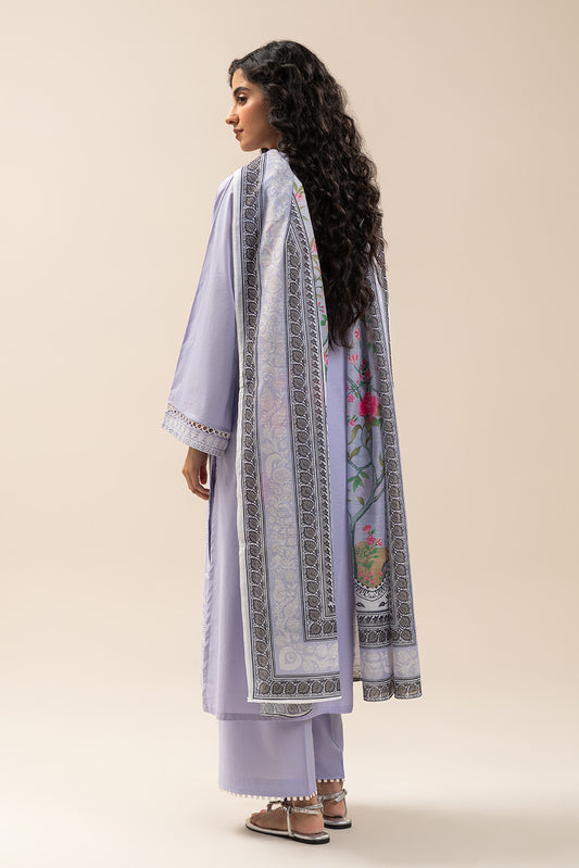 3 PIECE EMBROIDERED LAWN SUIT (PRET)