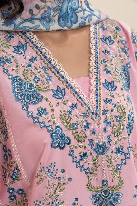 2 PIECE EMBROIDERED LAWN SUIT (PRET)