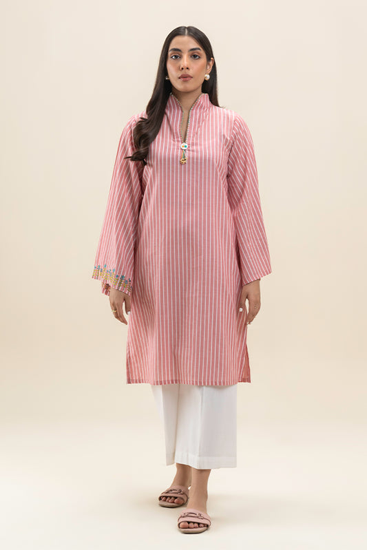 EMBROIDERED CHAMBRAY SHIRT (PRET)