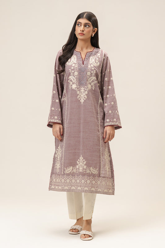 EMBROIDERED CHAMBRAY SHIRT (PRET)