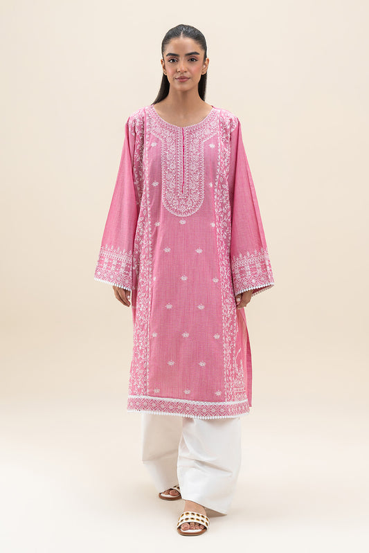 EMBROIDERED CHAMBRAY SHIRT (PRET)
