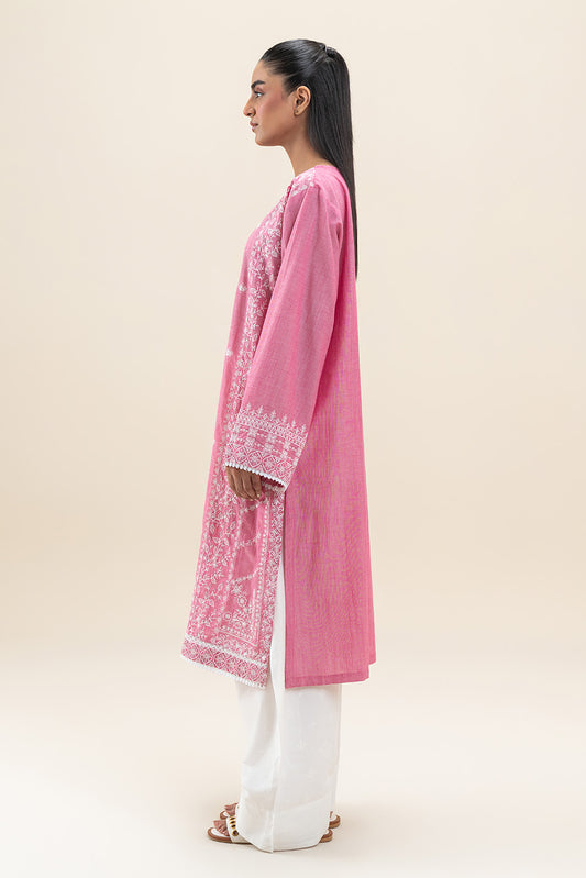 EMBROIDERED CHAMBRAY SHIRT (PRET)