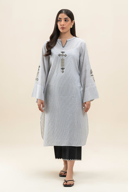 EMBROIDERED YARN DYED SHIRT (PRET)