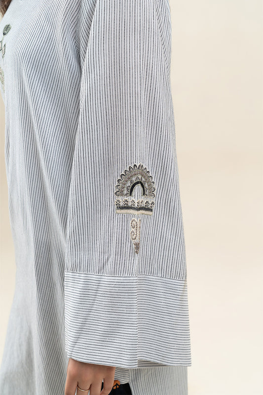 EMBROIDERED YARN DYED SHIRT (PRET)