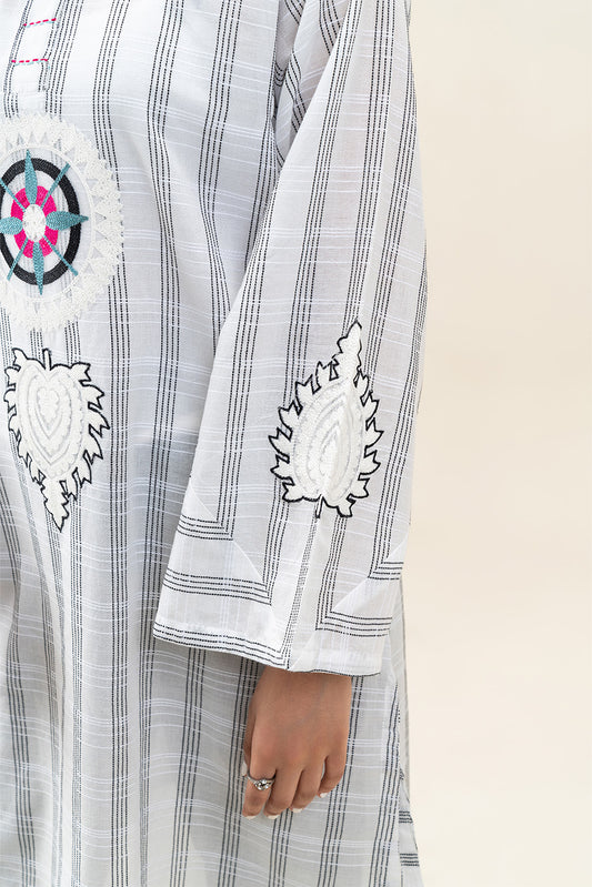 EMBROIDERED YARN DYED SHIRT (PRET)