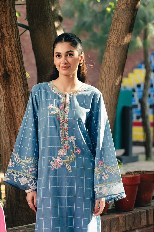 2 PIECE EMBROIDERED YARN DYED SUIT (PRET)