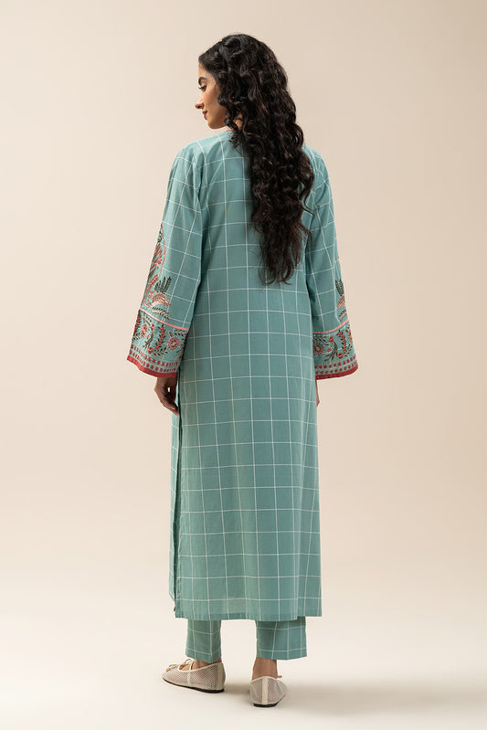 2 PIECE EMBROIDERED YARN DYED SUIT (PRET)