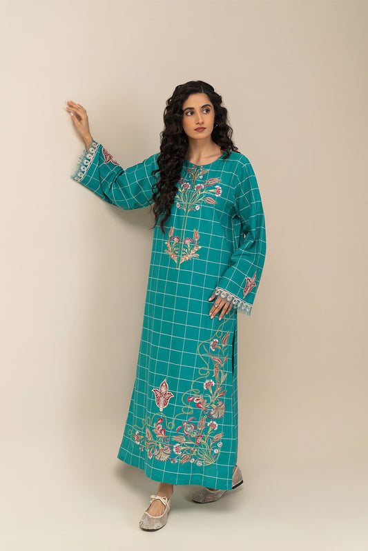 EMBROIDERED YARN DYED SHIRT (PRET)