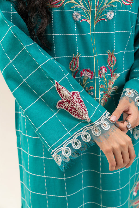 EMBROIDERED YARN DYED SHIRT (PRET)