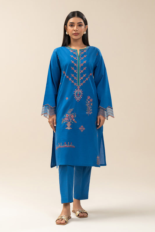 2 PIECE EMBROIDERED LAWN SUIT (PRET)