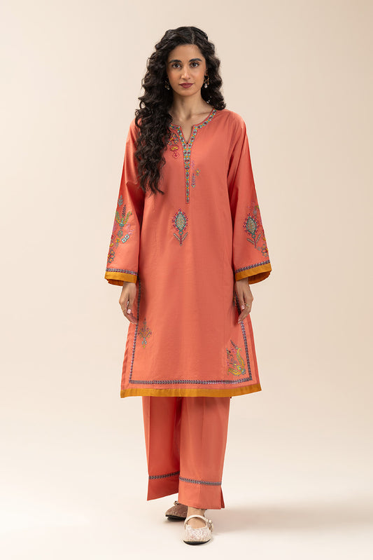 2 PIECE EMBROIDERED LAWN SUIT (PRET)