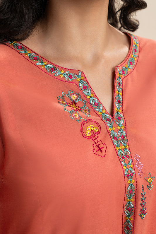 2 PIECE EMBROIDERED LAWN SUIT (PRET)
