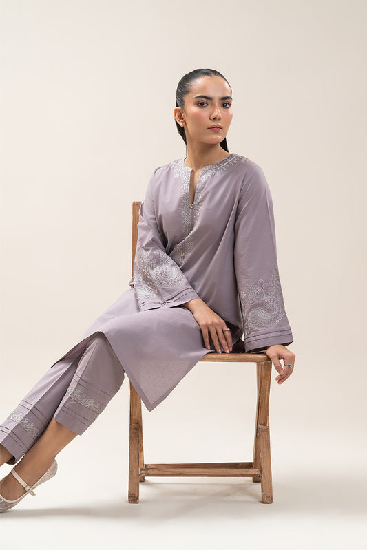 2 PIECE EMBROIDERED LAWN SUIT (PRET)