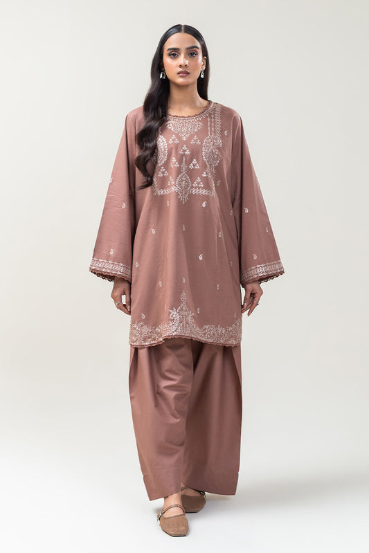 2 PIECE EMBROIDERED LAWN SUIT (PRET)