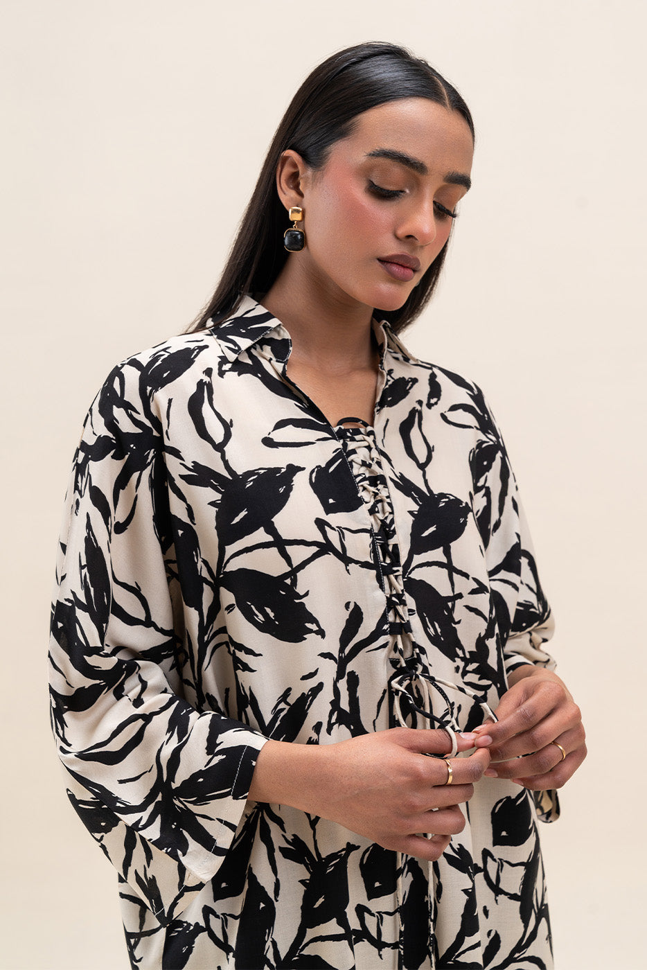 PRINTED VISCOSE SHIRT (PRET)