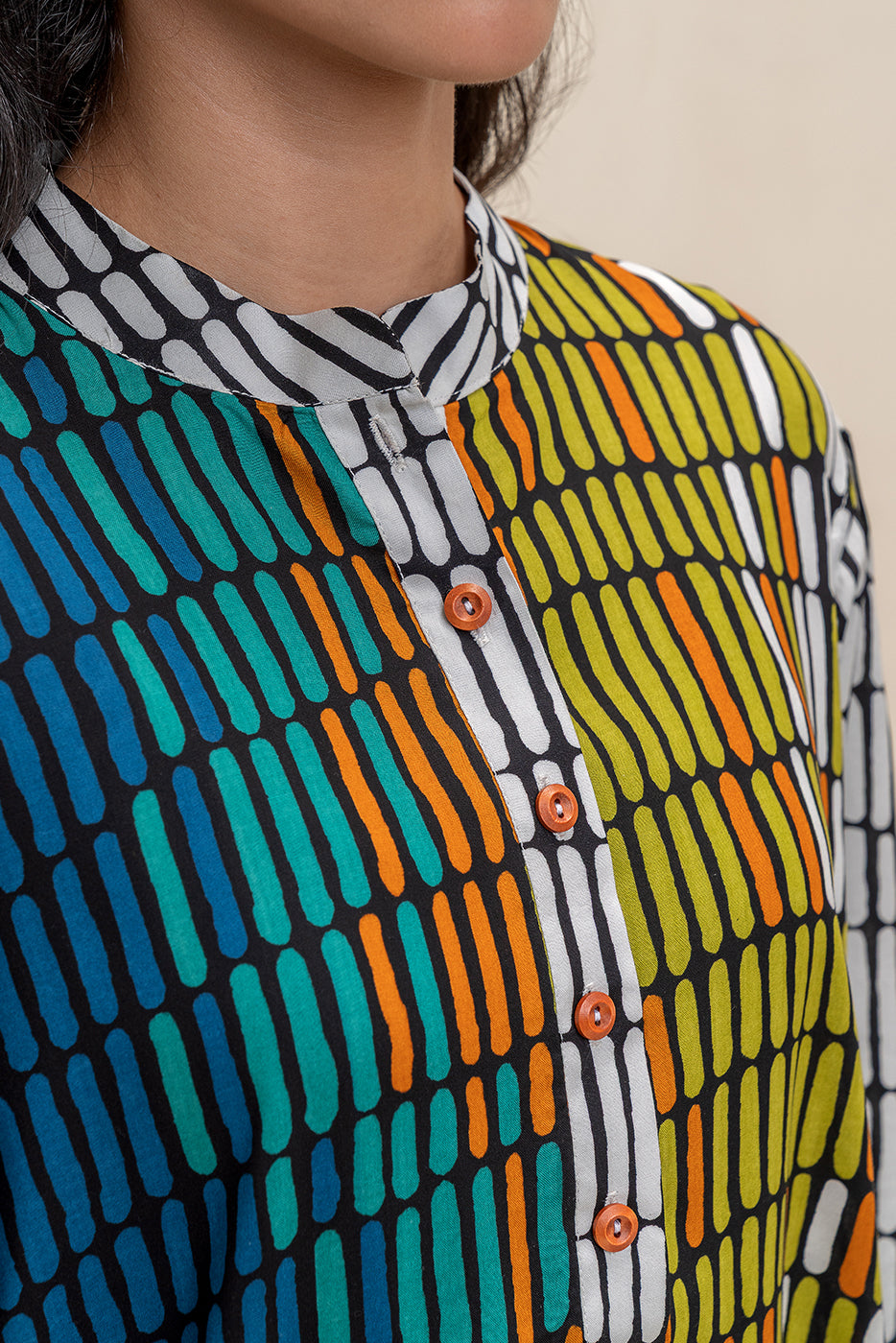 PRINTED VISCOSE SHIRT (PRET)