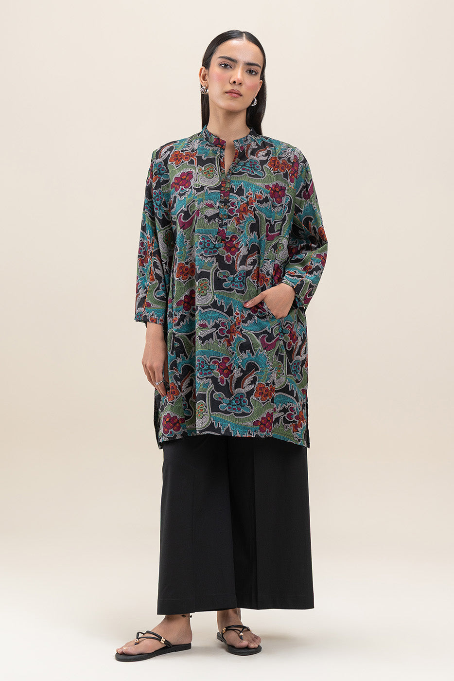 PRINTED LAWN SHIRT (PRET)