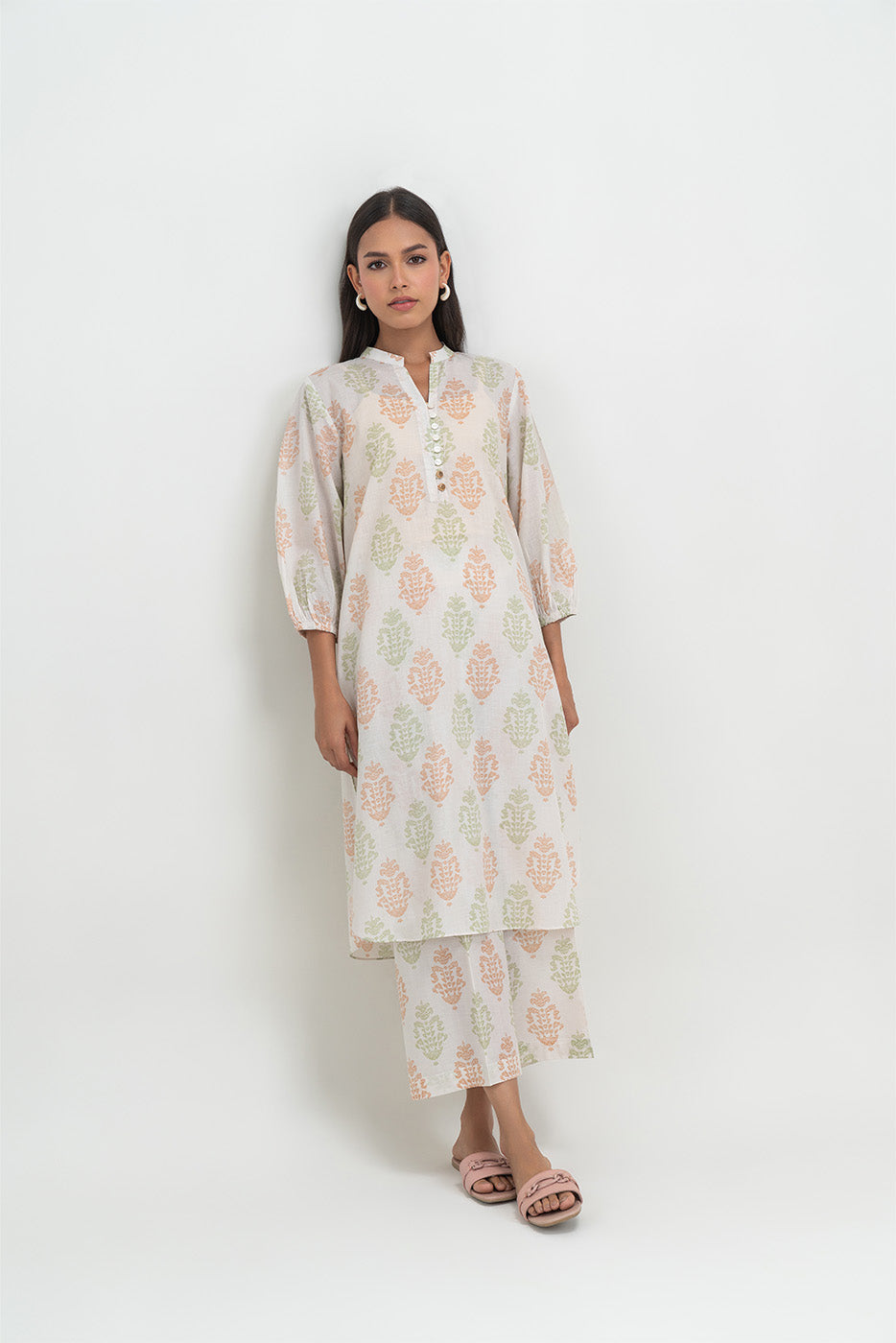 2 PIECE PRINTED LAWN SUIT (PRET)