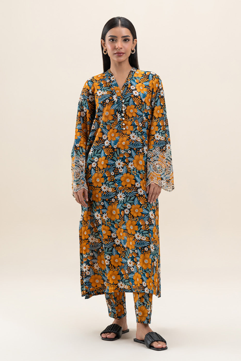 2 PIECE PRINTED LAWN SUIT (PRET)