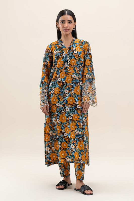 2 PIECE PRINTED LAWN SUIT (PRET)