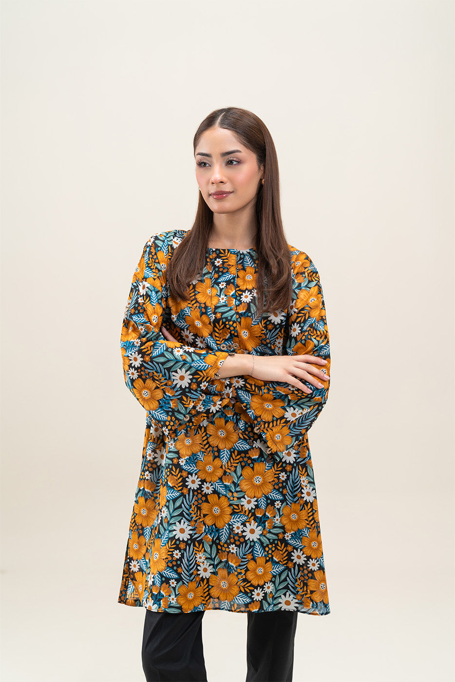 PRINTED LAWN SHIRT (PRET)