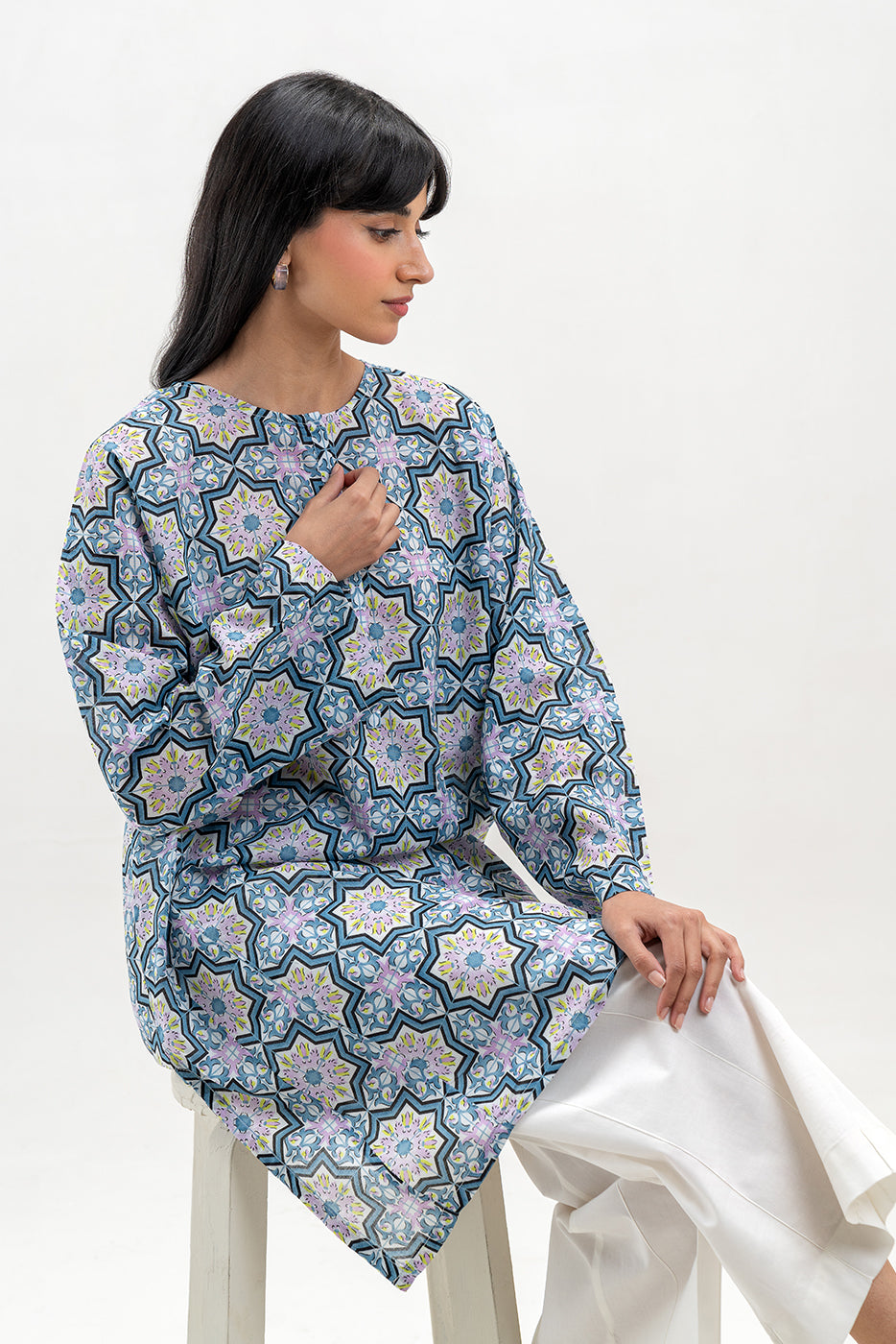 PRINTED LAWN SHIRT (PRET)