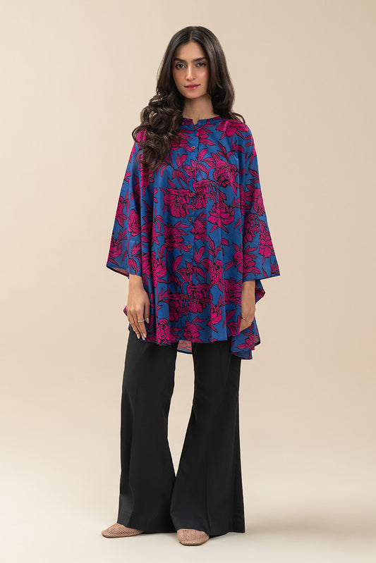 PRINTED COTTON VISCOSE SHIRT (PRET)