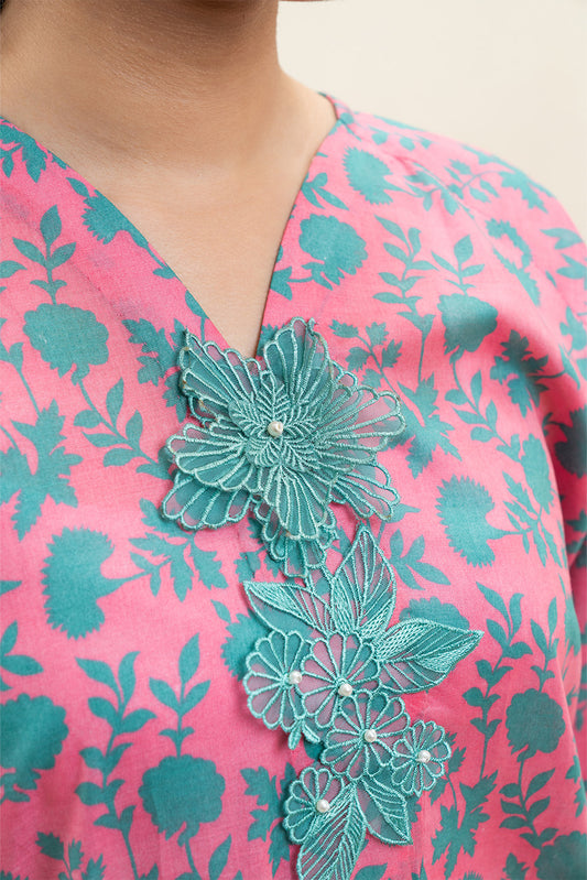 2 PIECE PRINTED LAWN SUIT (PRET)