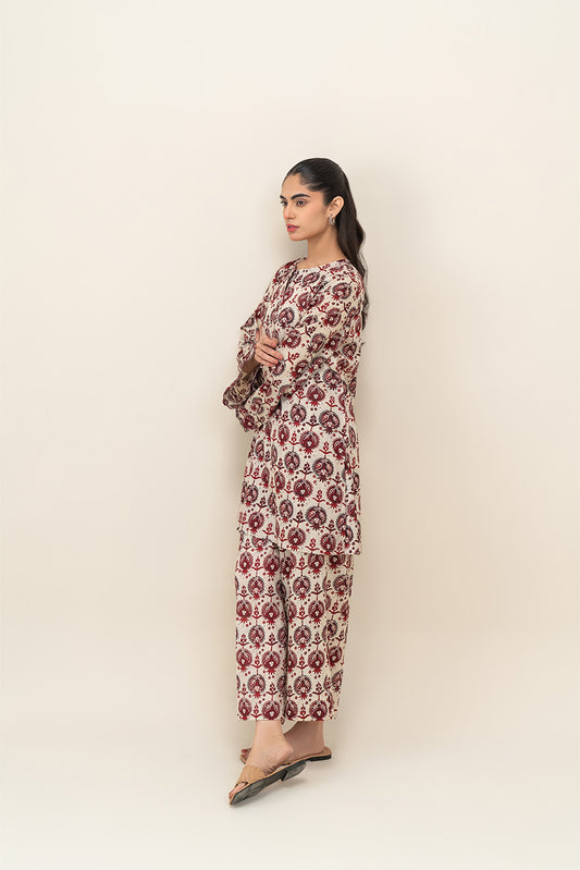 2 PIECE PRINTED LAWN SUIT (PRET)