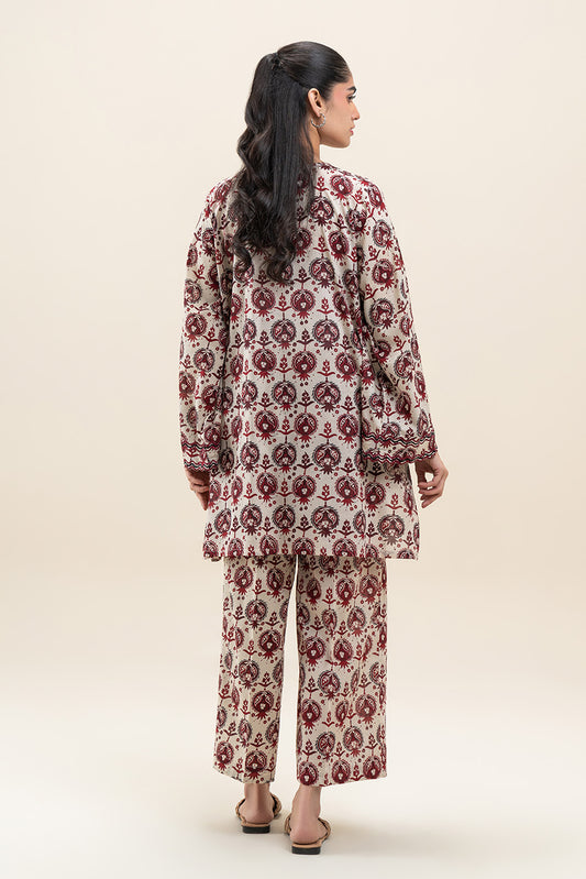 2 PIECE PRINTED LAWN SUIT (PRET)