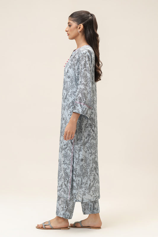 2 PIECE PRINTED LAWN SUIT (PRET)