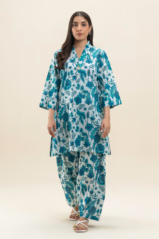 2 PIECE PRINTED LAWN SUIT (PRET)