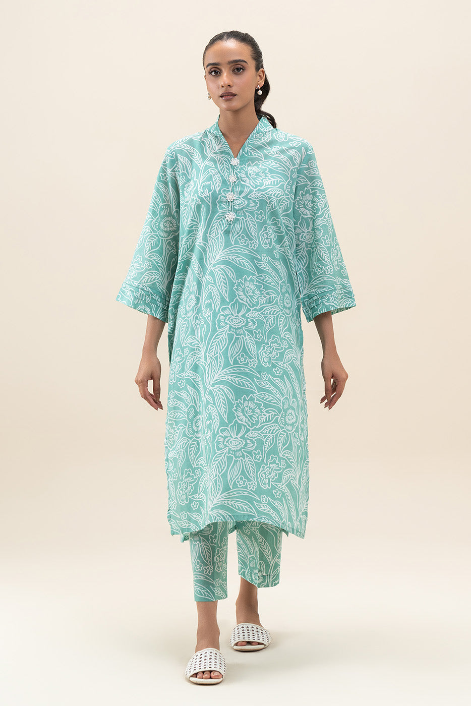 2 PIECE PRINTED LAWN SUIT (PRET)