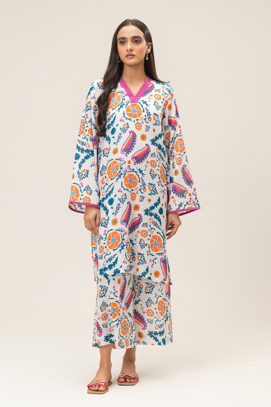 2 PIECE PRINTED LAWN SUIT (PRET)