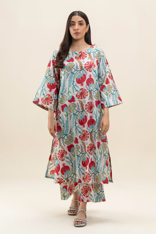 2 PIECE PRINTED LAWN SUIT (PRET)