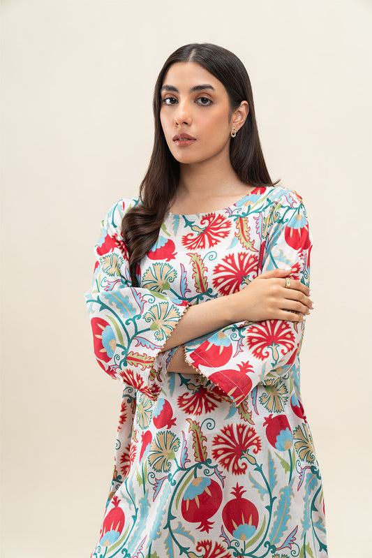 2 PIECE PRINTED LAWN SUIT (PRET)