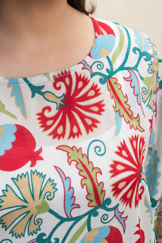 2 PIECE PRINTED LAWN SUIT (PRET)