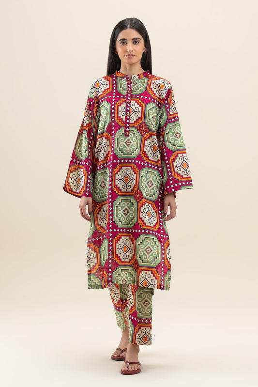 2 PIECE PRINTED LAWN SUIT (PRET)