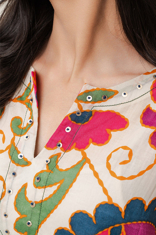 PRINTED LAWN SHIRT (PRET)