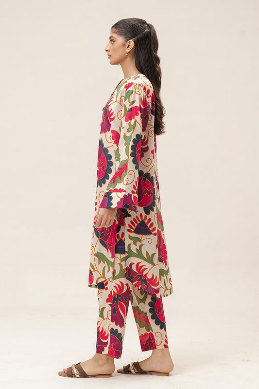 2 PIECE PRINTED LAWN SUIT (PRET)