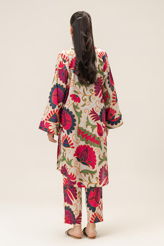 2 PIECE PRINTED LAWN SUIT (PRET)