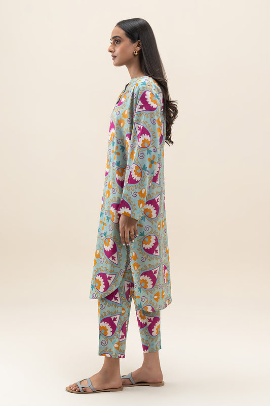2 PIECE PRINTED LAWN SHIRT+PANT (PRET)