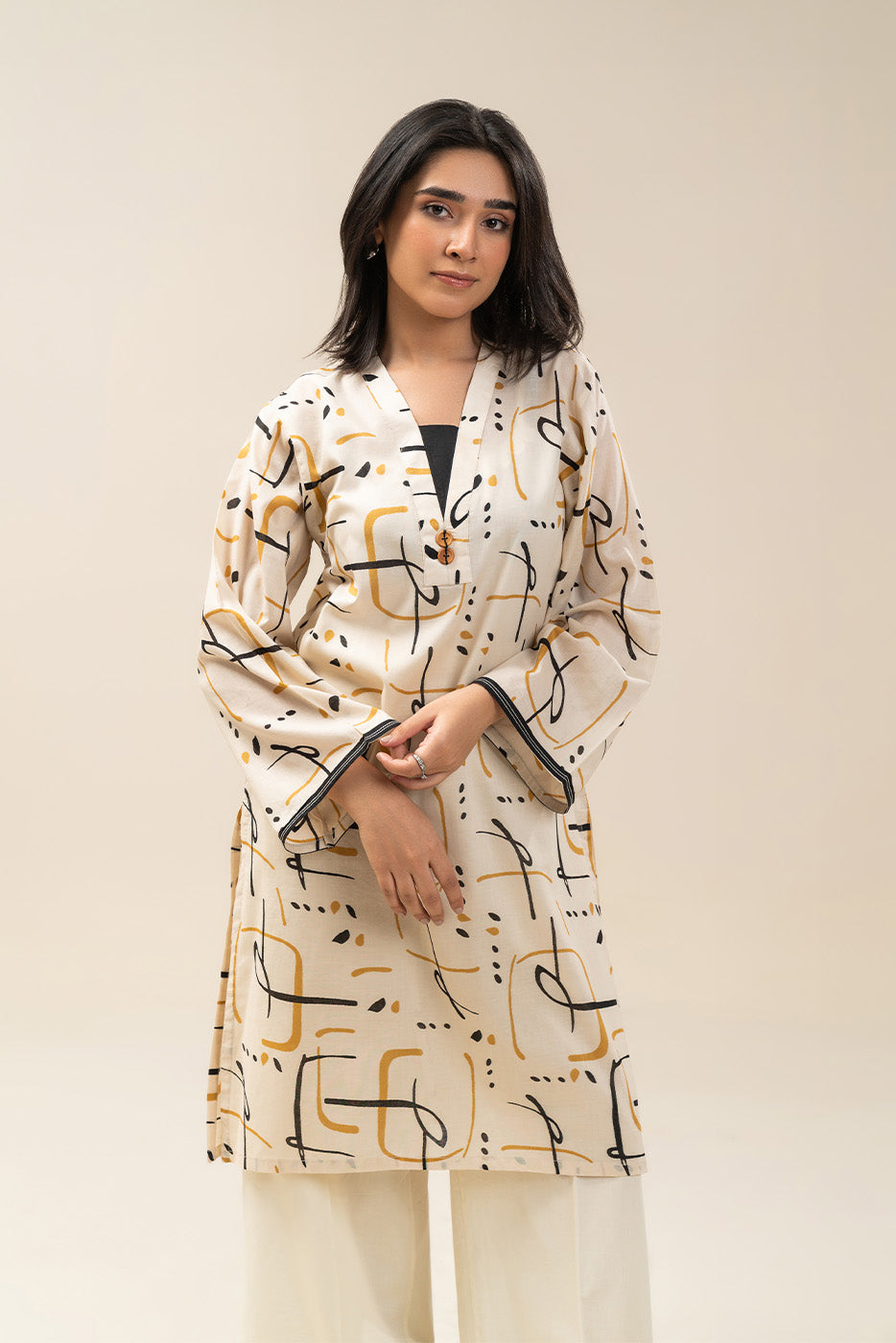 PRINTED LAWN SHIRT (PRET)