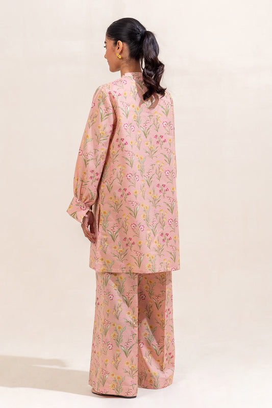 2 PIECE PRINTED LAWN SUIT-DUSTY BLOOM (UNSTITCHED)