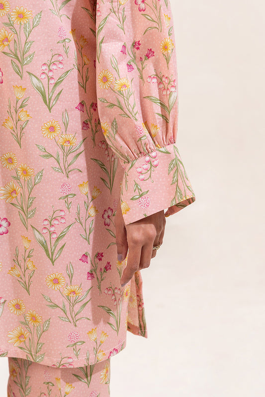 2 PIECE PRINTED LAWN SUIT-DUSTY BLOOM (UNSTITCHED)