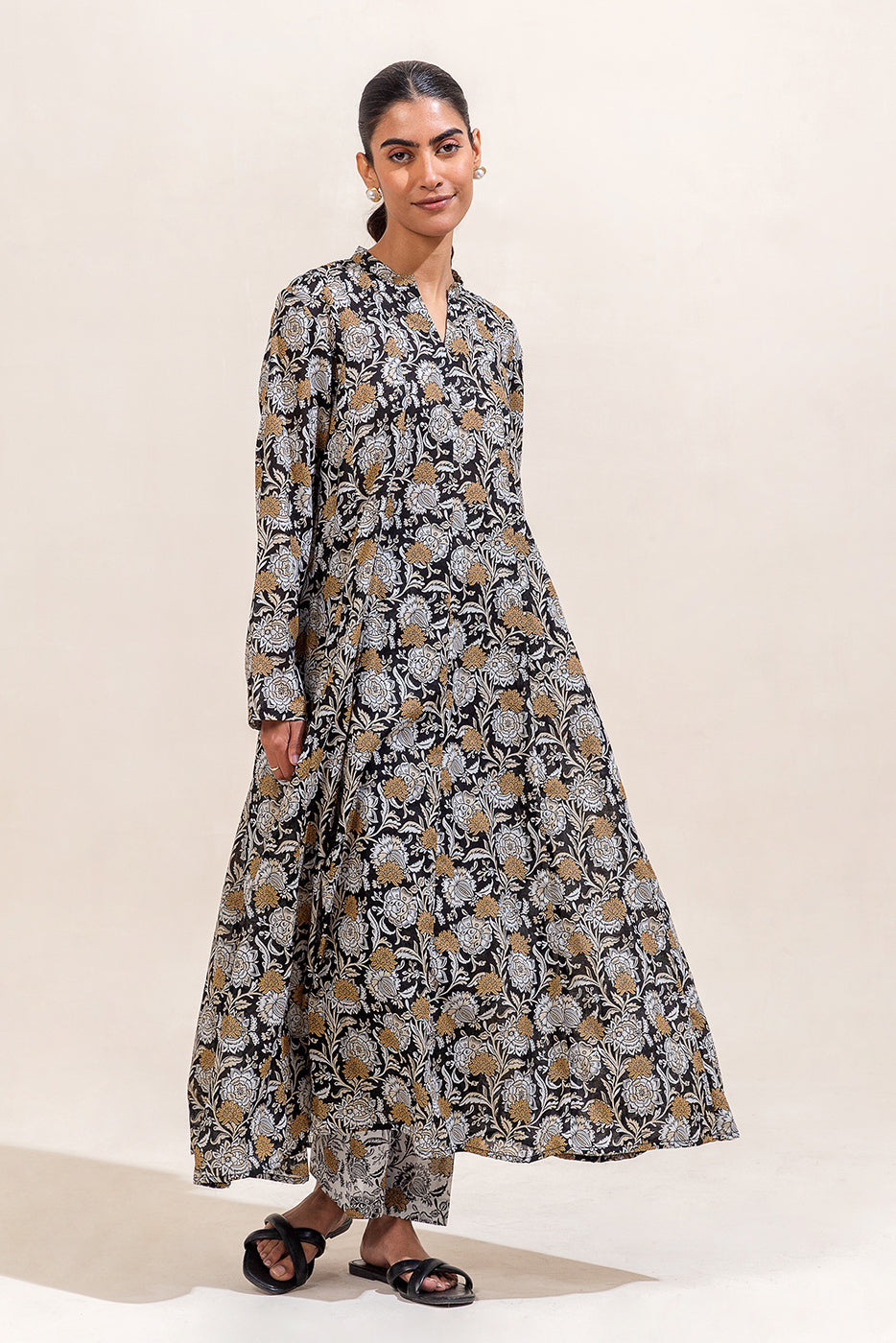 2 PIECE PRINTED LAWN SUIT-RAVEN GRACE (UNSTITCHED)