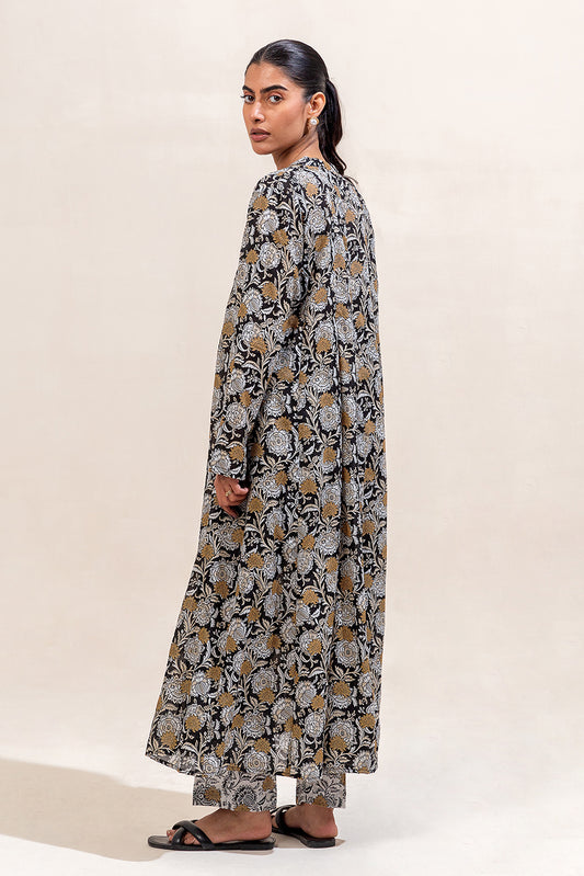 2 PIECE PRINTED LAWN SUIT-RAVEN GRACE (UNSTITCHED)