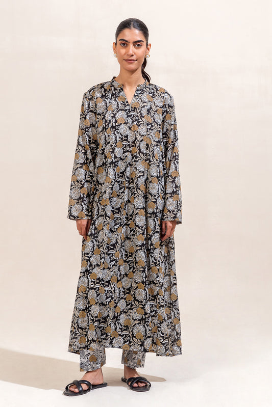 2 PIECE PRINTED LAWN SUIT-RAVEN GRACE (UNSTITCHED)